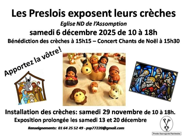 Les Preslois exposent leurs crèches
