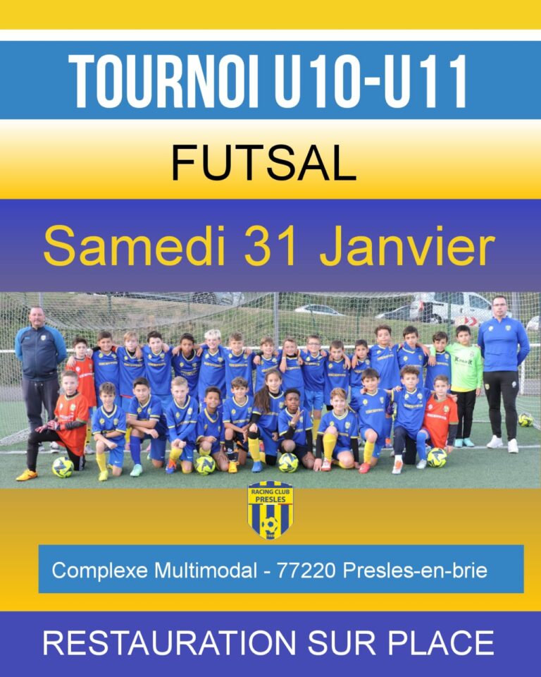 Tournoi U 10 – U 11 – Futsal