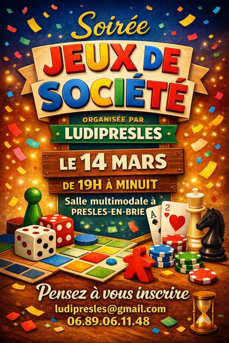 Soirée jeux de société