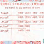 Horaires médiathèque