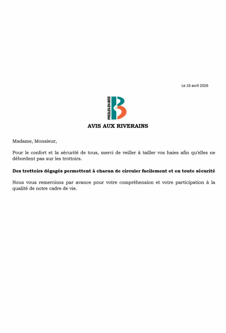 Petit rappel à tous