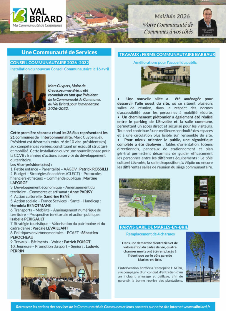 Actualités du Val Briard