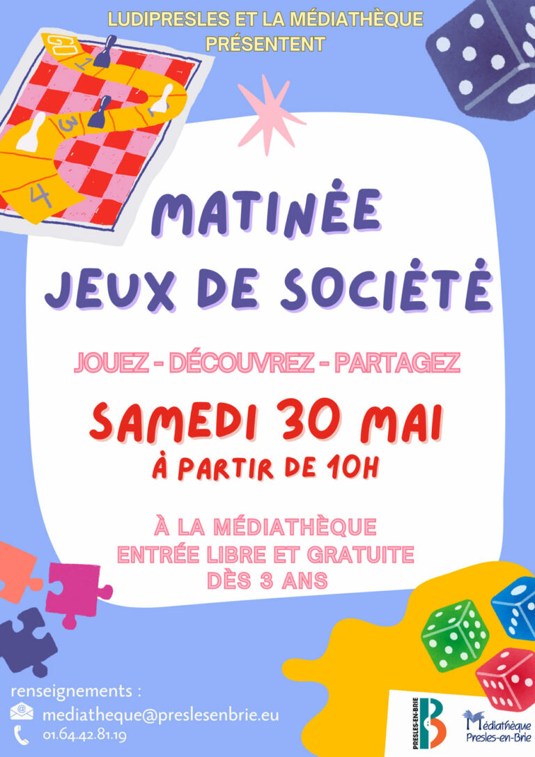 Matinée jeux de société